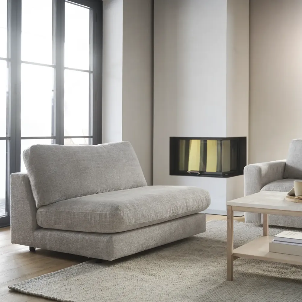 Duncan 1,5-Sitzer Stoff Robin hellgrau