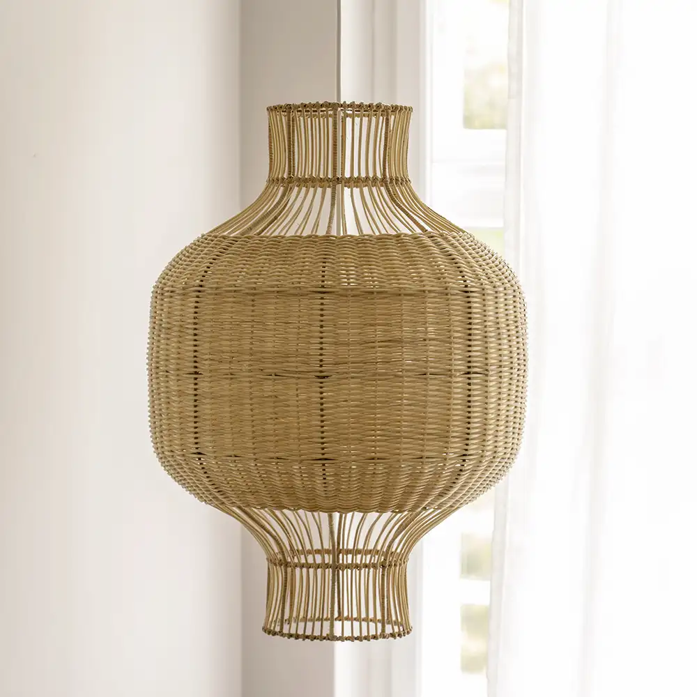 Hikari Lampenschirm Rattan natur