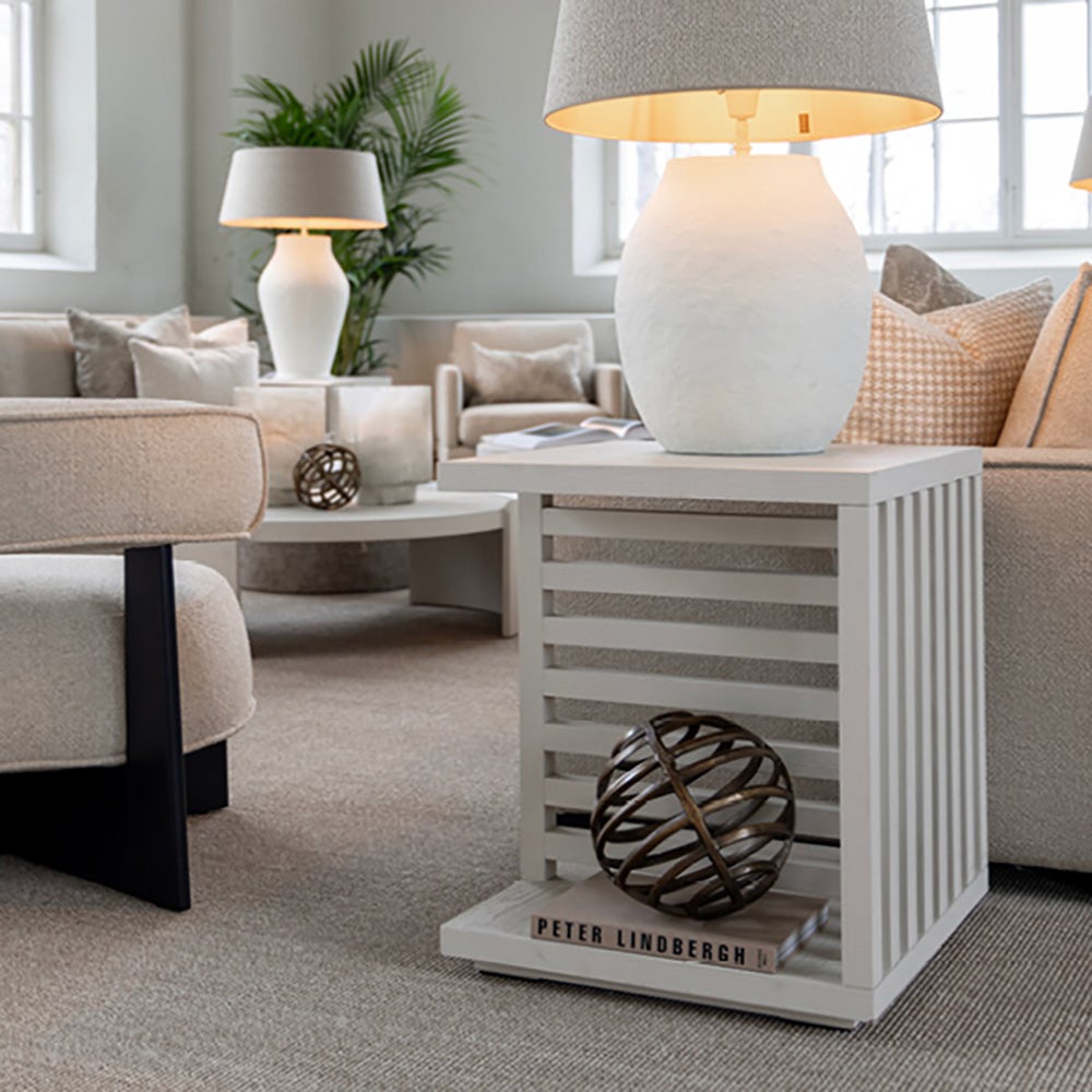 KANE Beistelltisch – Elfenbeinnebel