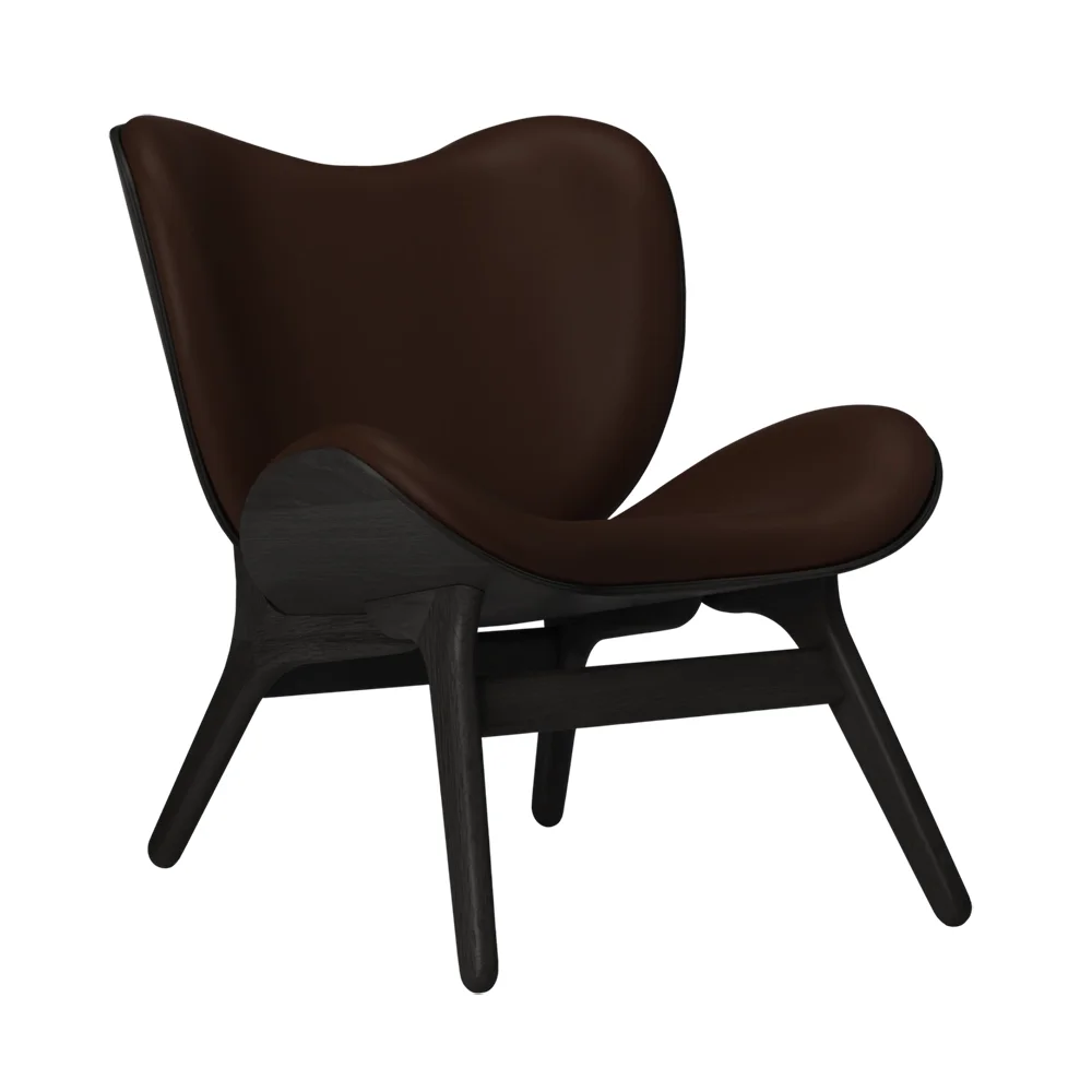A Conversation Piece Loungesessel Black Oak/Hope Leather Brown