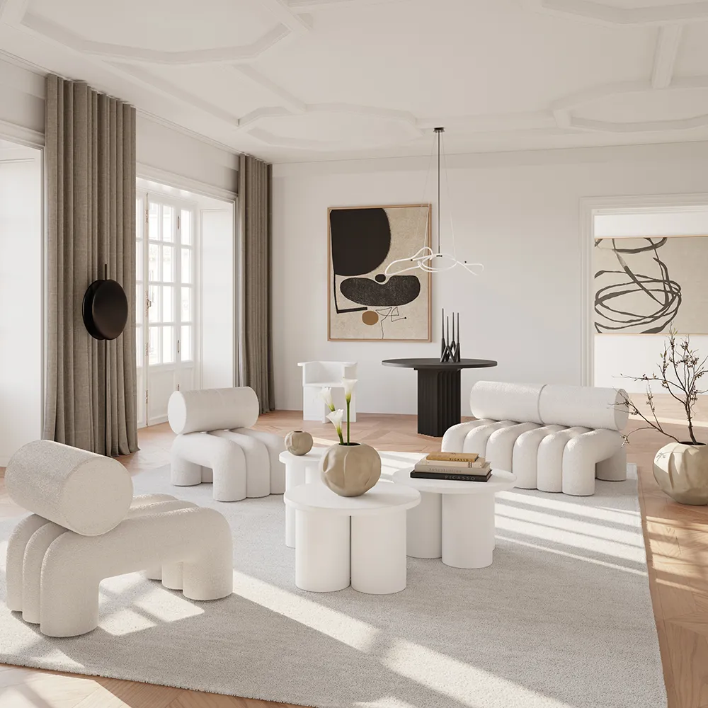 Foku Sessel – Cremeweiß