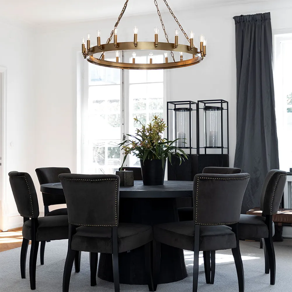 Deckenleuchte Crown 105 cm old brass