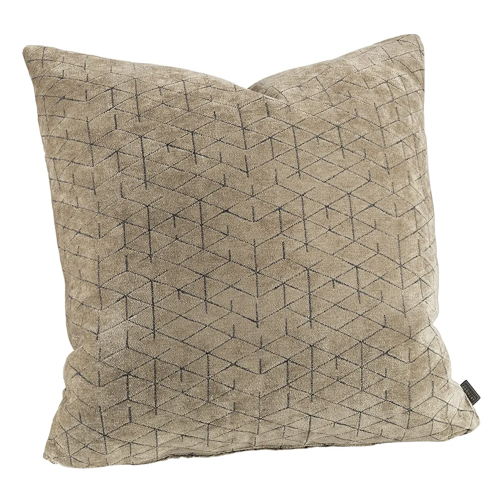 Laurel Diamond taupe Kissenbezug 50x50 cm