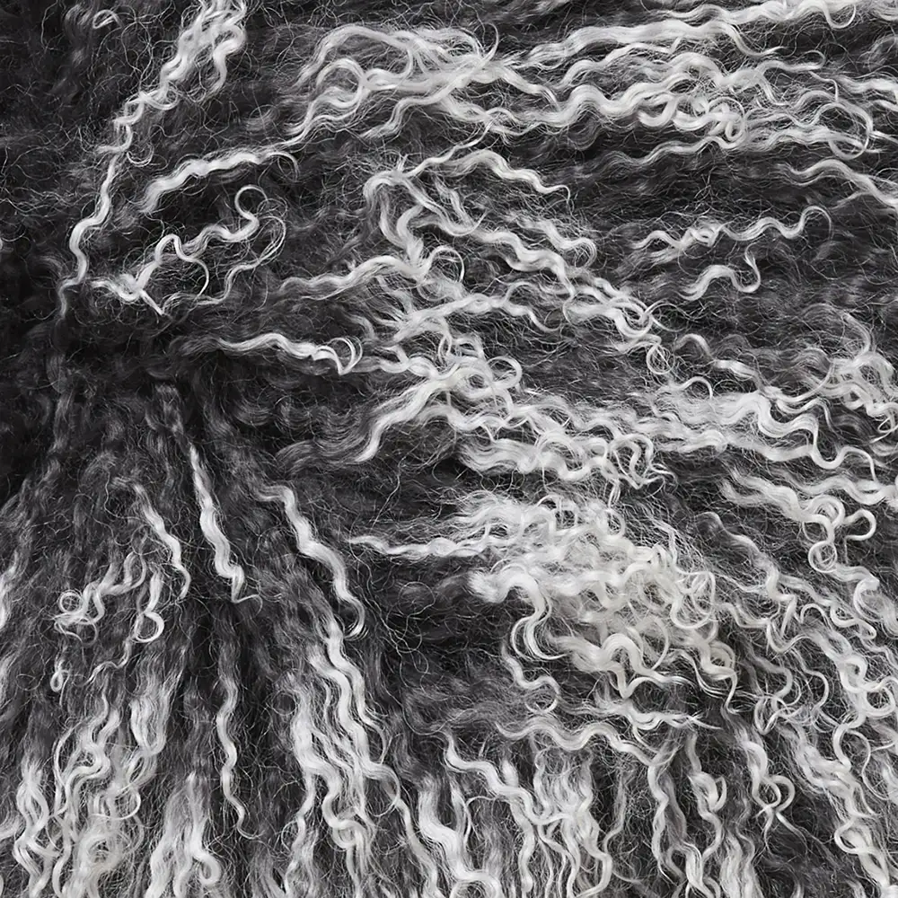 Shansi Kissenbezug 40x40 cm Grau Snowtip