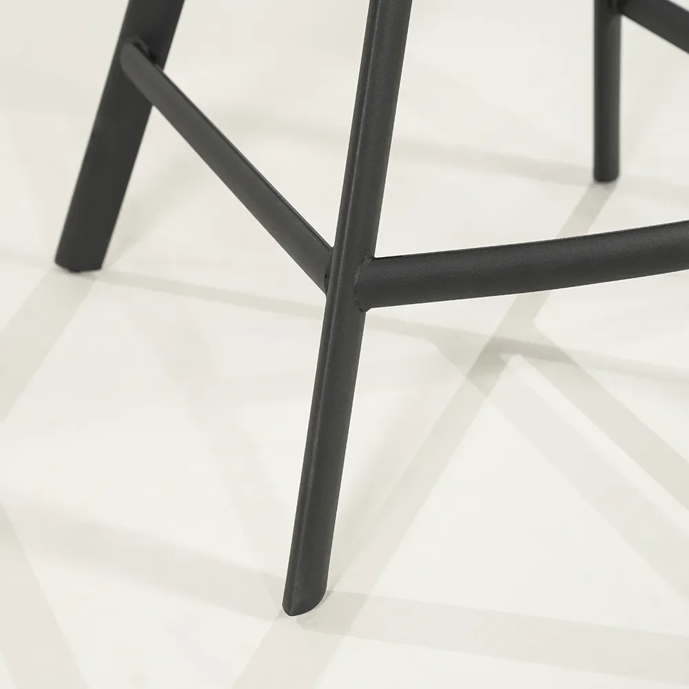 Bliss Barhocker mit Armlehnen - taupe 52x56,5x96,5 cm