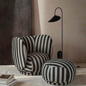 Rico Lounge sessel Louisiana - Sand/Black