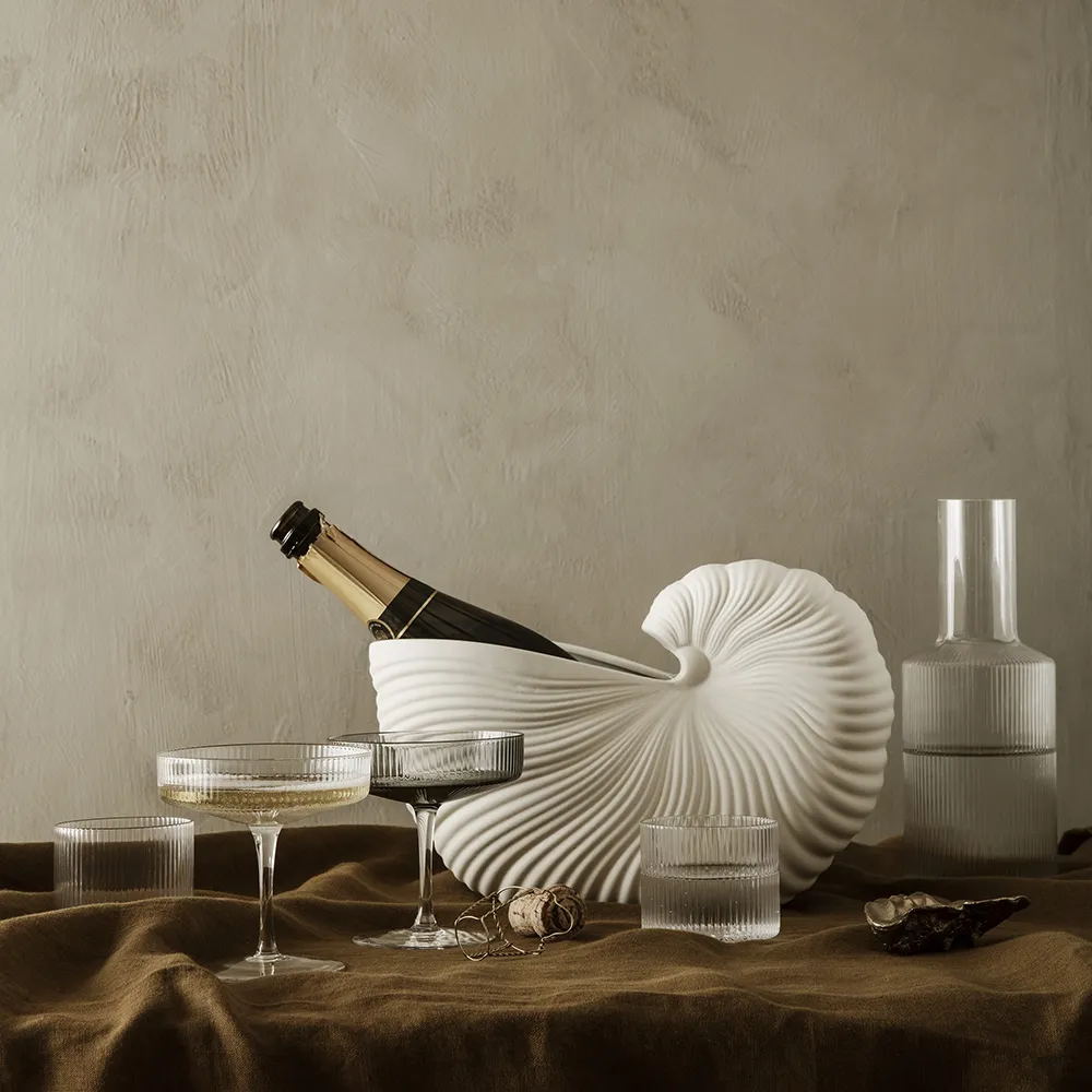 Ripple Niedriges Glas 4er-Pack - Clear