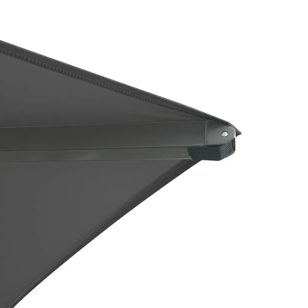 Mozzo Sonnenschirm 400x400 cm Grau/Anthrazit