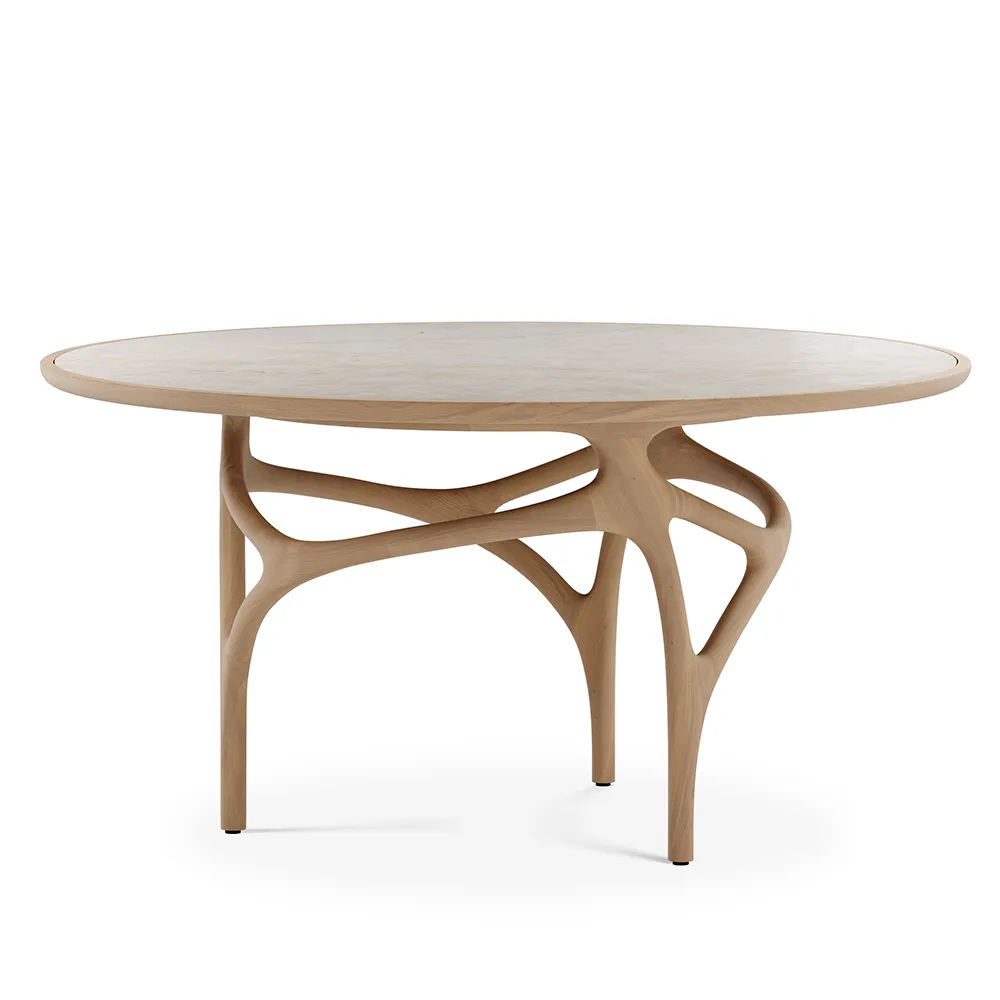 Cena Esstisch 150 cm lackierte Eiche / beige Quarzit