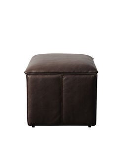 HARLEM Leder-Fußhocker-Espresso