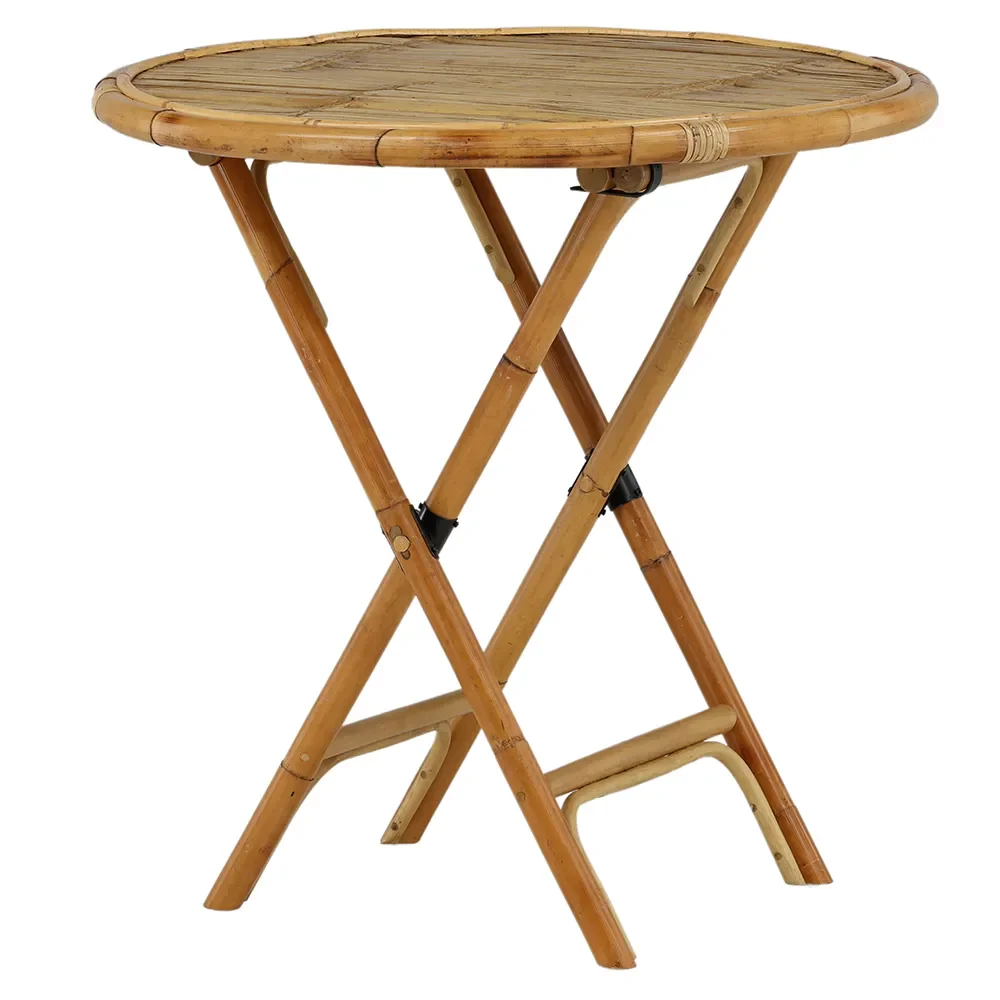 Cane Couchtisch Ø90 cm Bambus