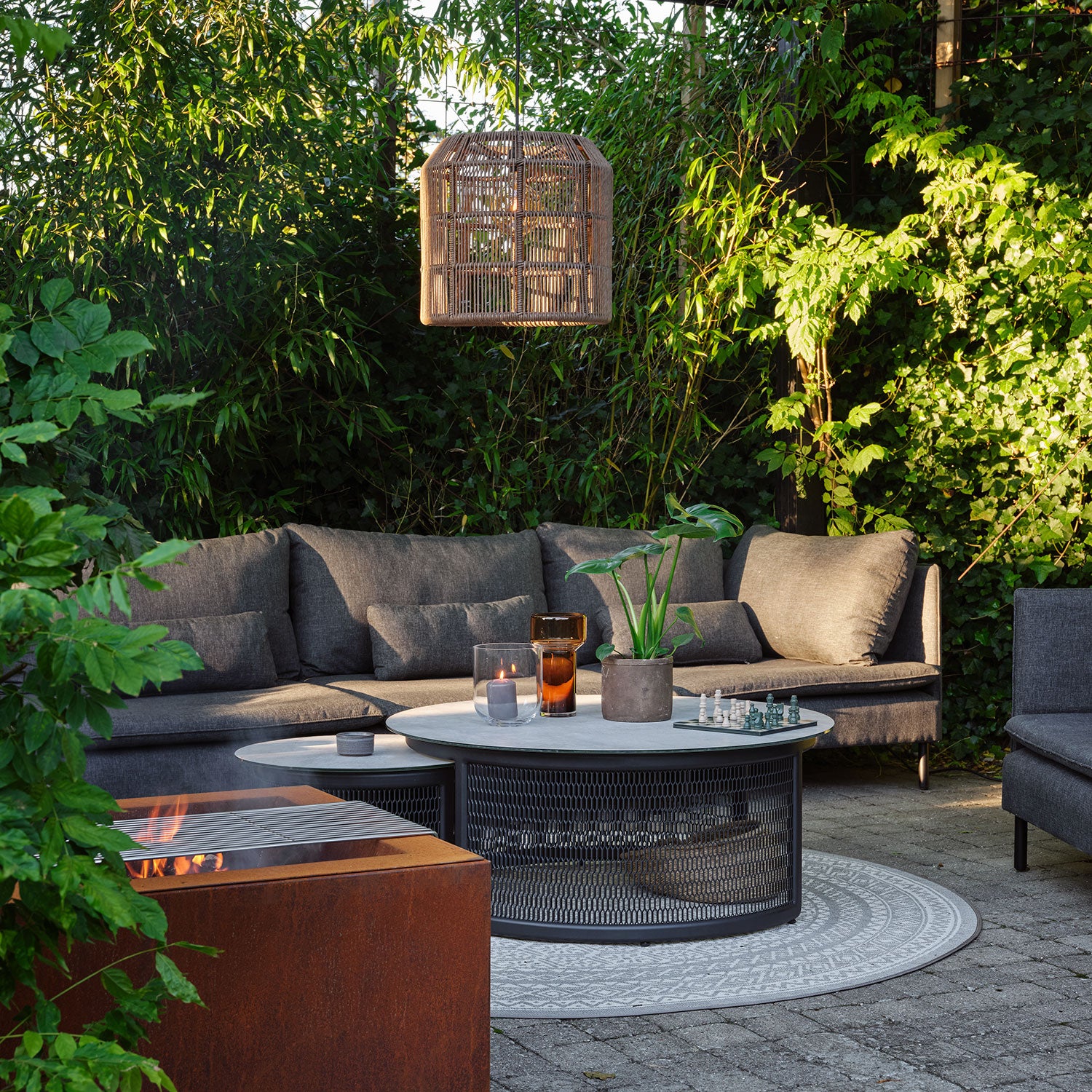 Callisto 2-Sitzer-Sitzgruppe grau