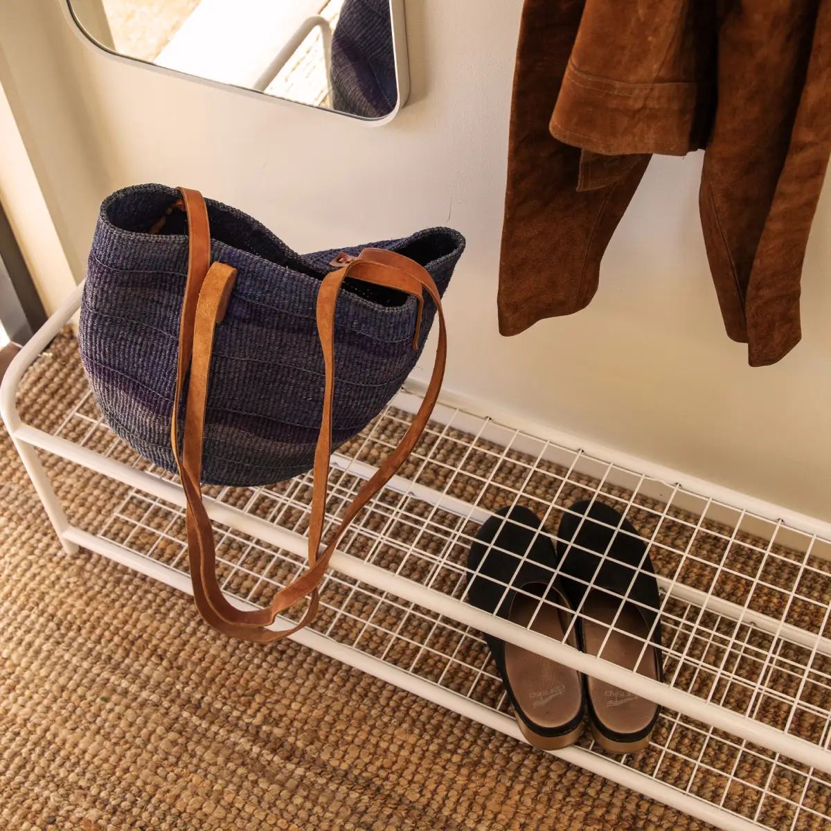 Emelie Schuhregal 100 cm Schwarz Schwarz