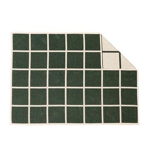 Gewebte Decke aus Lammwolle Criss Leaf