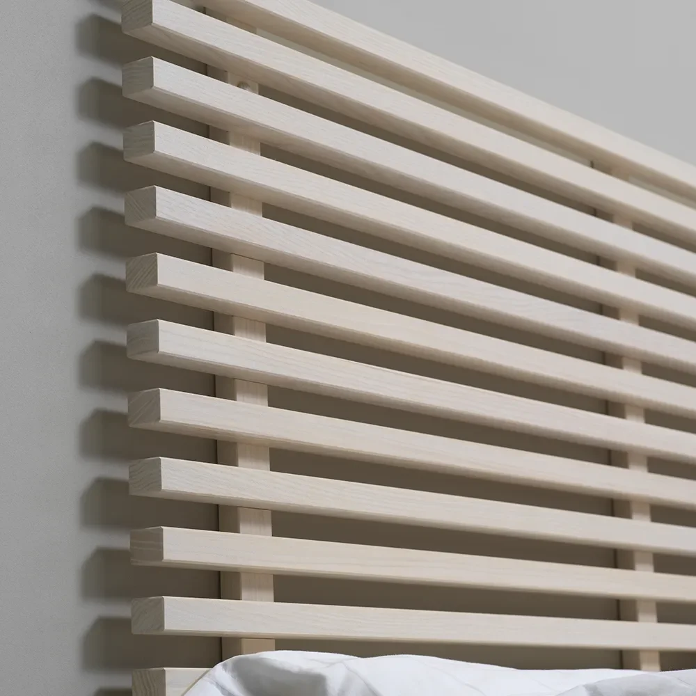 Zece Kopfteil 124 cm Esche weiß geölt