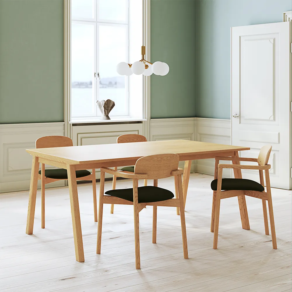 SM140 Esstisch 100x174 cm Eiche Natur geölt