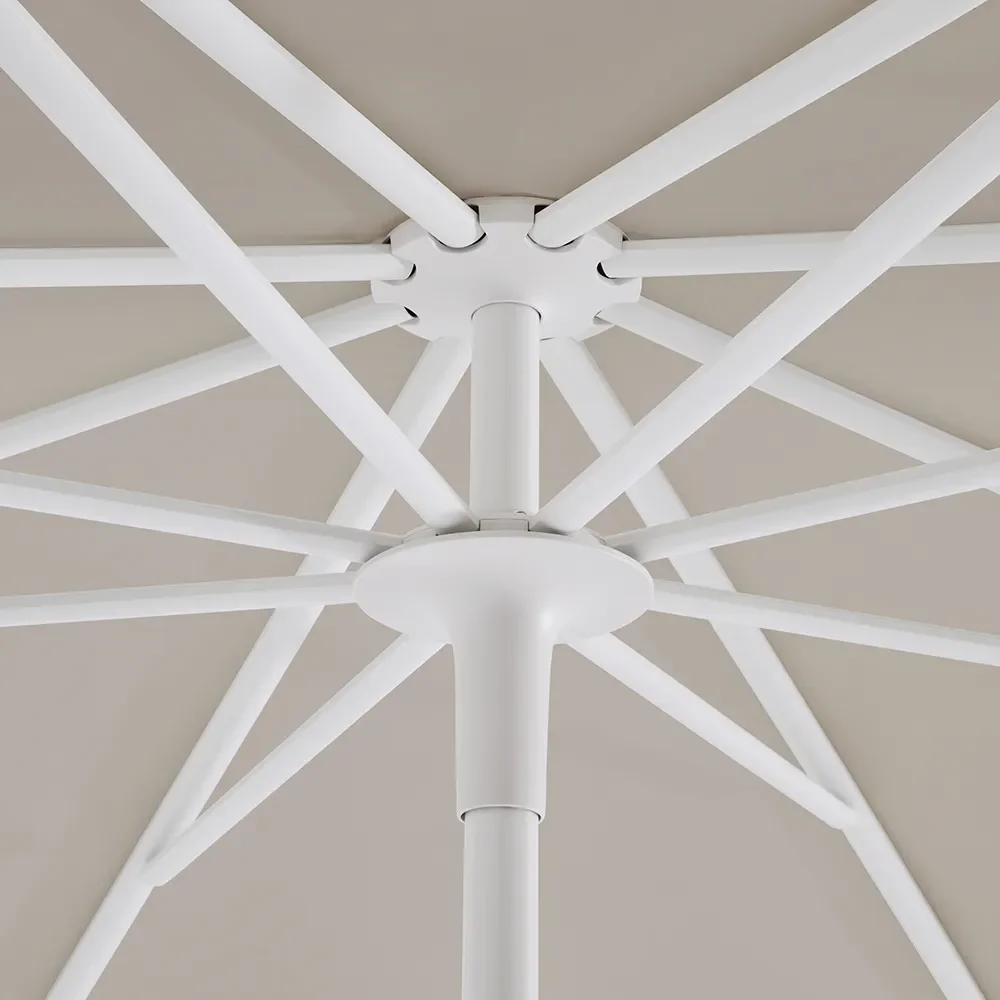 Smart Sonnenschirm 220 cm matt weiß Cat.5 502 Thunder