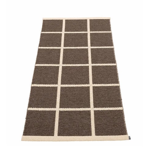 Gewebter Teppich Criss Dark Brown 70x150 cm