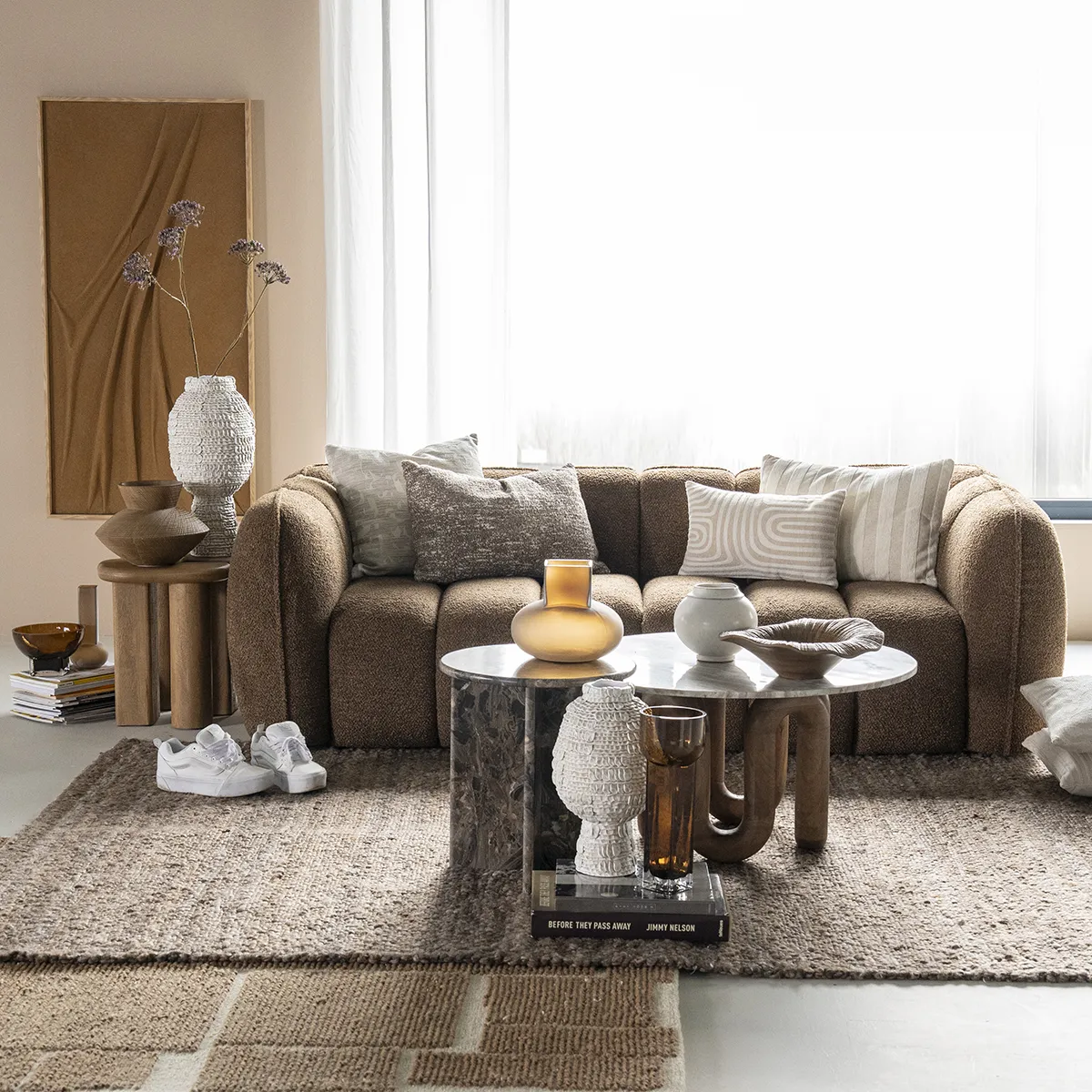 Sofa Cubetto (2,5-Sitzer) Brown