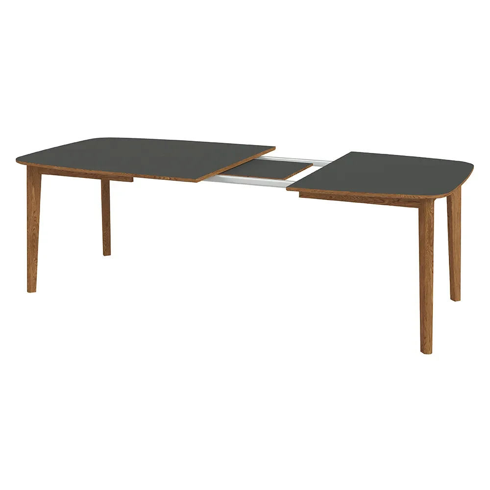 Sm118 Tisch Nussbaum Öl/Nanolaminat schwarz