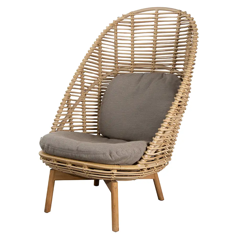 Hive Hänge /Loungesessel/Highback Sessel Sitz /Rückenkissen Taupe, l 