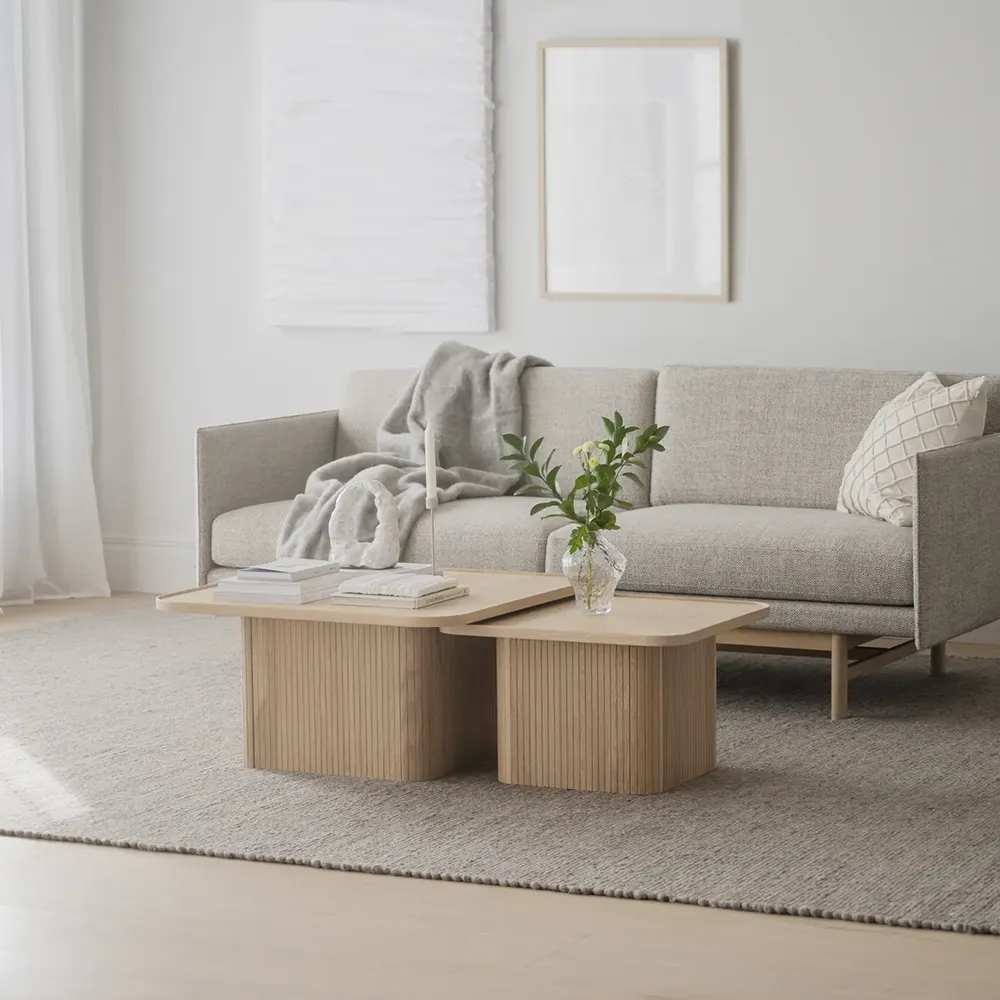 Sullivan Couchtisch 60x60 cm weiß pigmentiert