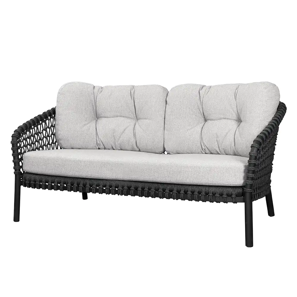 Kissen Set Ocean Hellbraun für 2 Sitzer Sofa