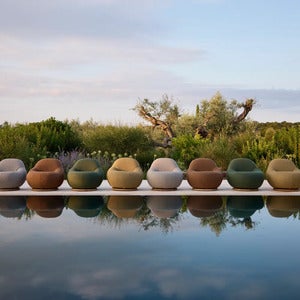 Gem loungesessel m/teak svirvel Grey, AirTouch