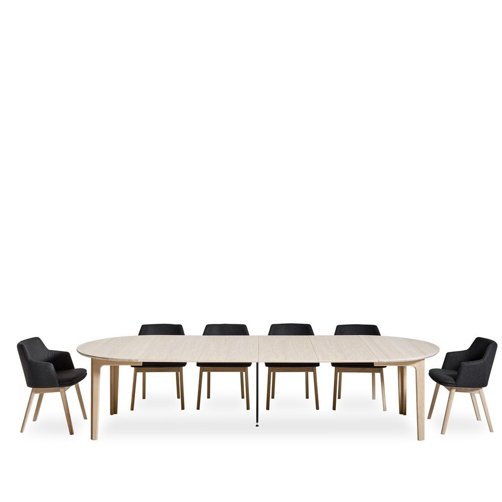 Sm112 Esstisch Eiche Weißöl/Weißlaminat