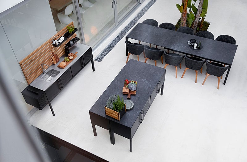 Drop Outdoor Küche Lava Grau Inkl.