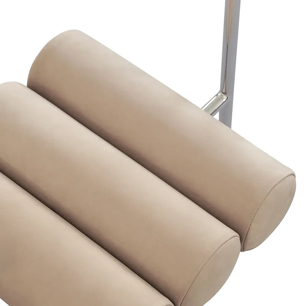 Hiro Esszimmerstuhl, Edelstahl - Nubuk