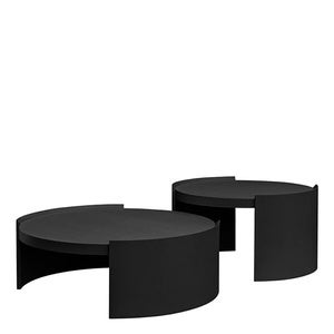  Oakland Couchtisch Ø80 cm Schwarz