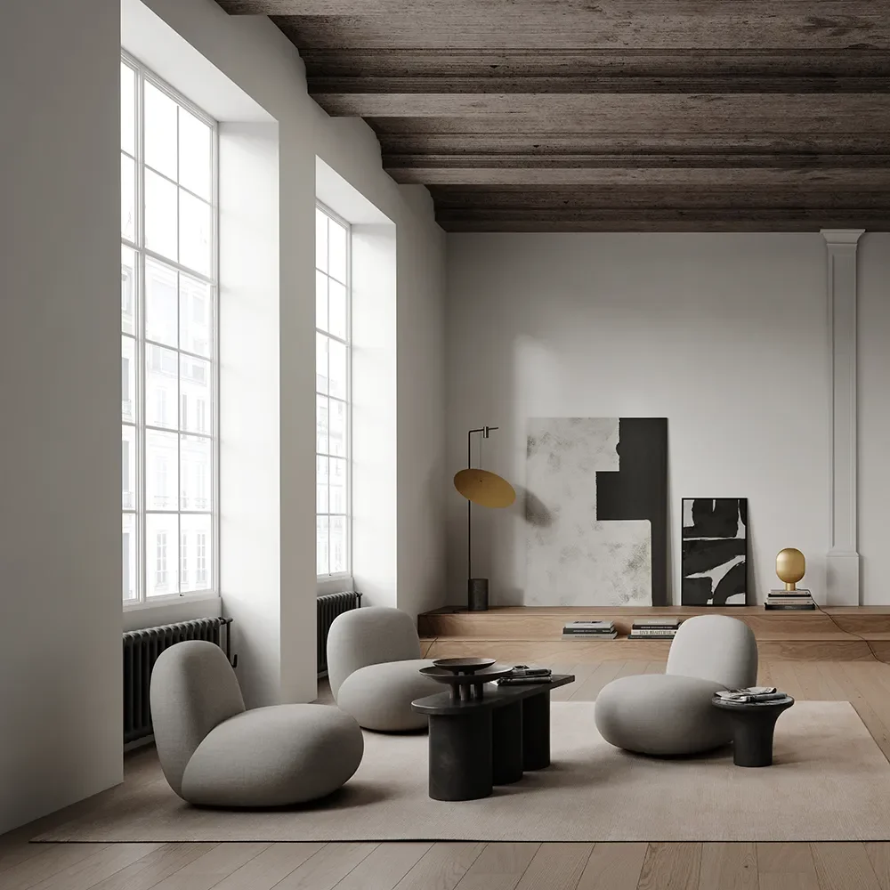  Big Foot Bench - Kaffee