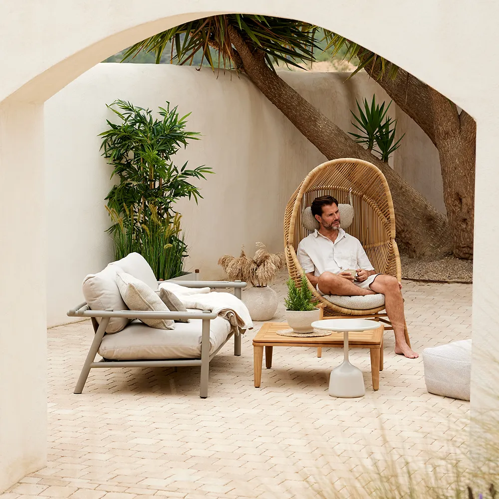 Sticks 2 Sitzer Sofa Taupe