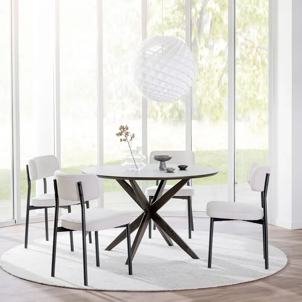 Calverton Esstisch Ø120 cm braune Eiche