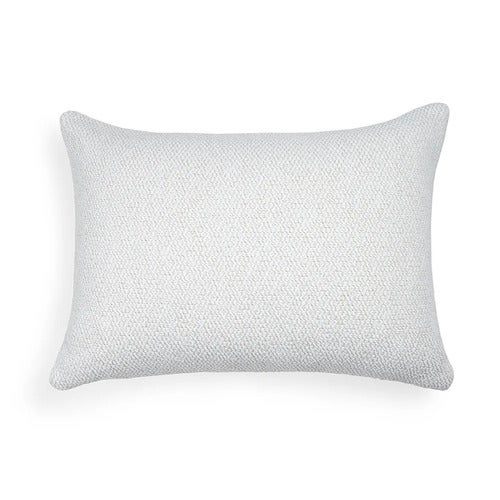 Boucle Ornamental Kissen 60x40 cm Weiß
