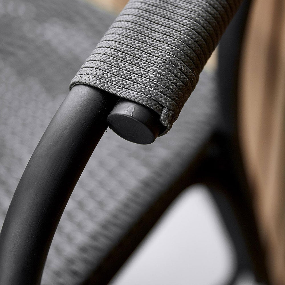 Noble Sessel Schwarz Rattan