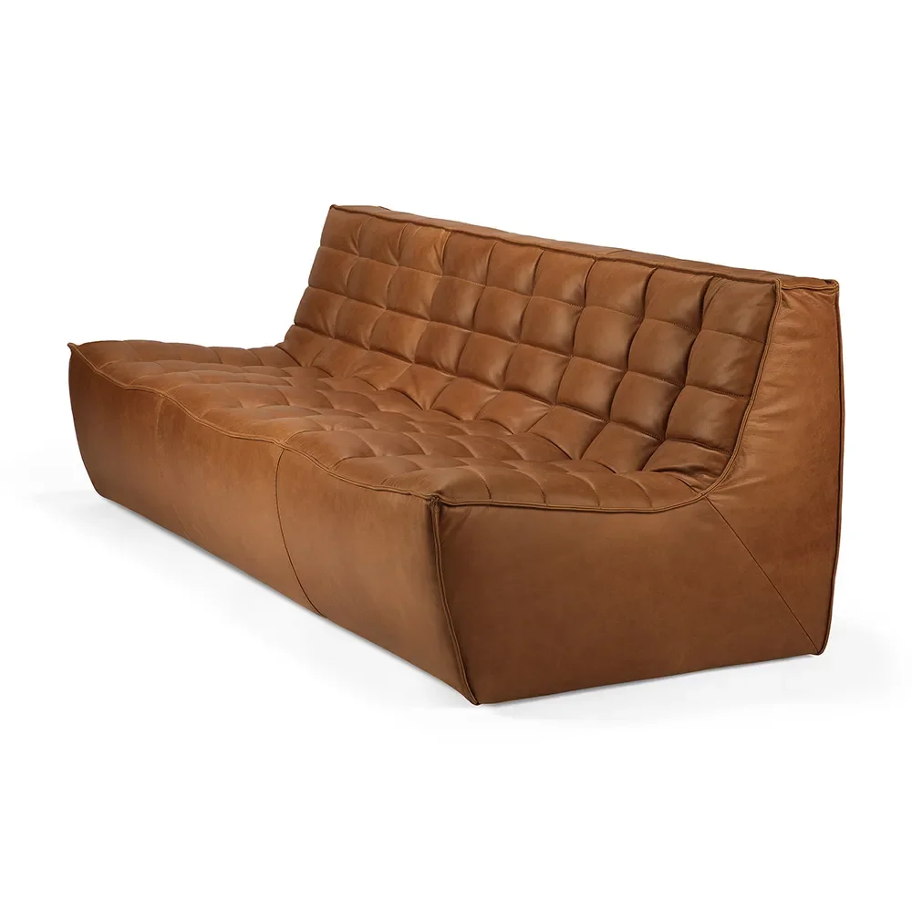 N701 3-Sitzer-Sofa Leder