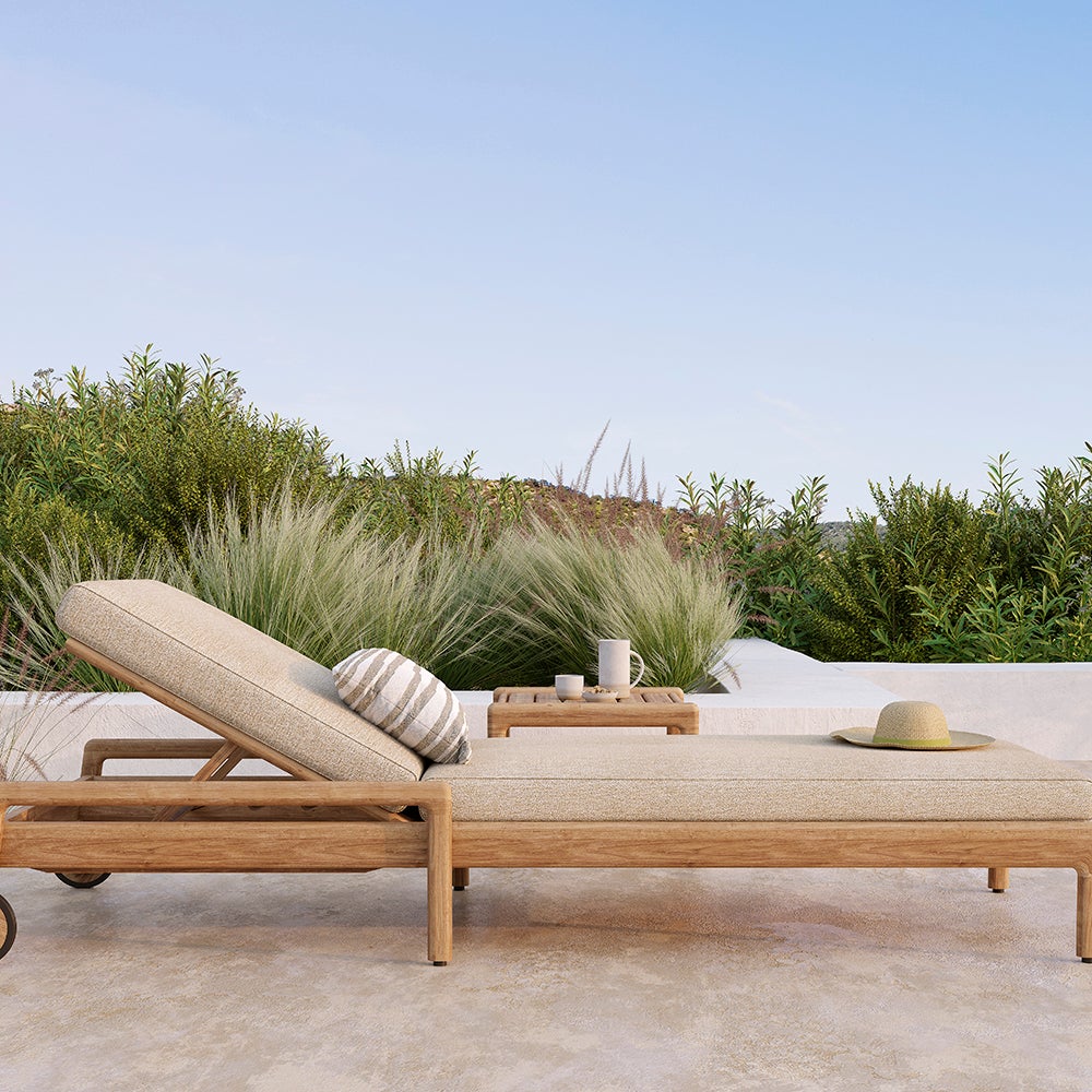 Jack Sonnenliege Teak/Natural 
