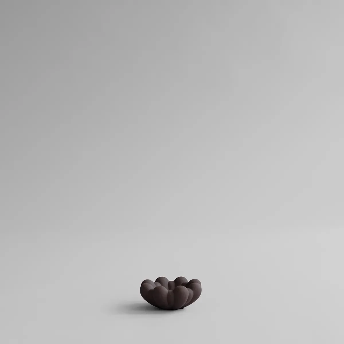 Handgefertigte Dekoschale Bloom Chocolate Brown Ø 15,5 cm