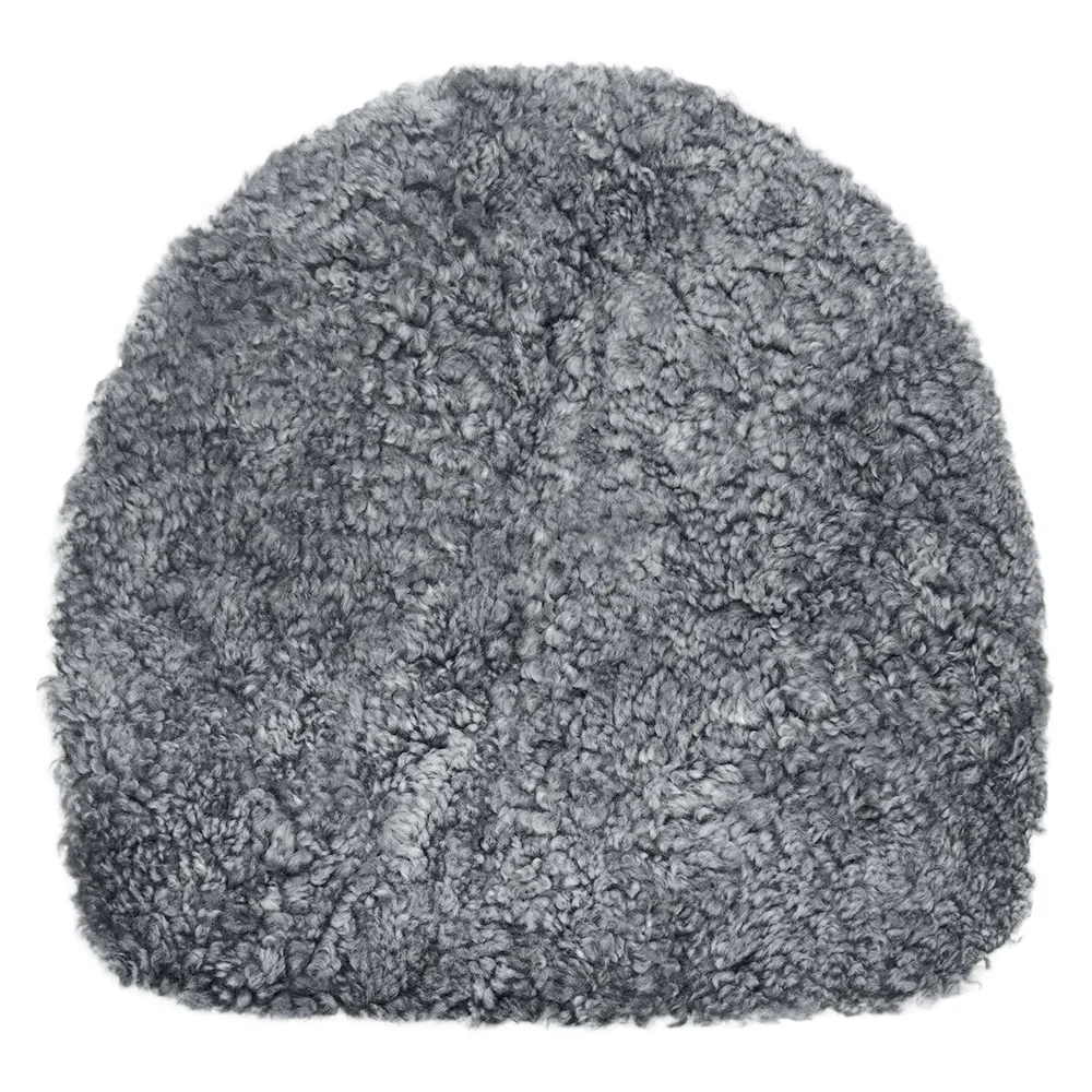 Curly Form Schafsfell Sitz 36 cm Charcoal Grau