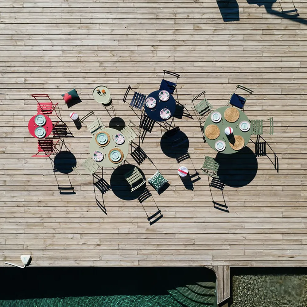 Bistro tisch 117 cm Latte beige