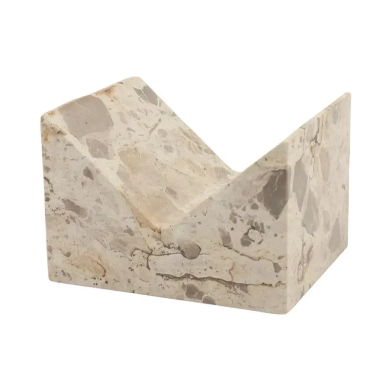 Bookstand Pietra 12x18x16 cm Marmor beige