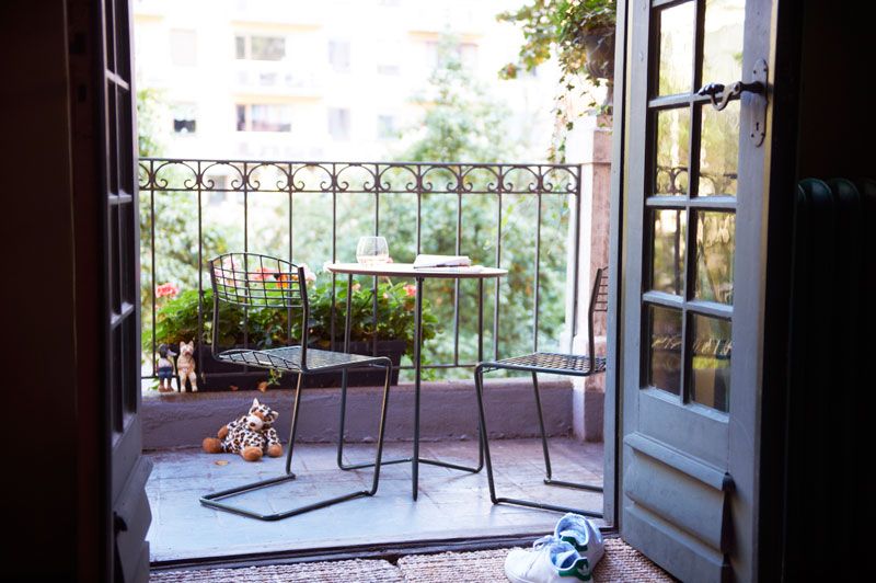 Tisch High Tech 60 Weißes Laminat / Schwarzer Ständer Ø 60 cm