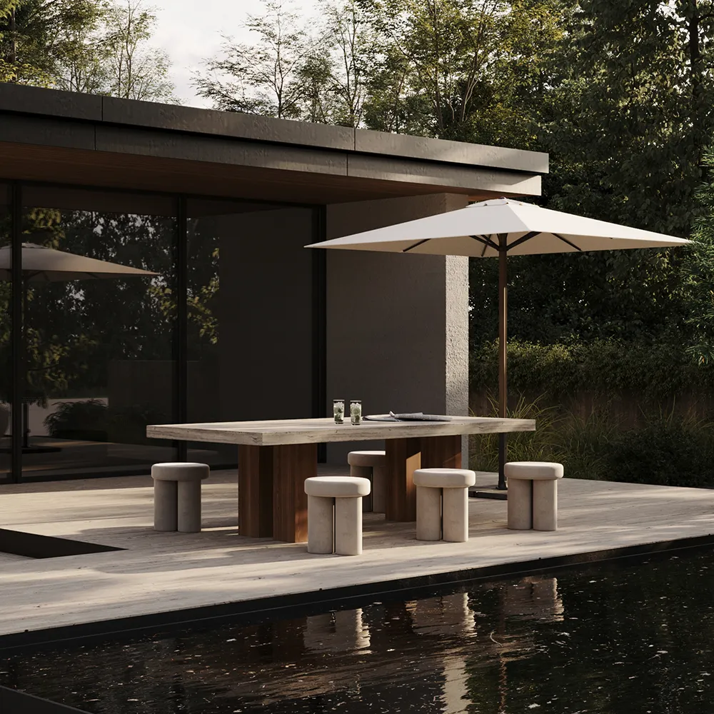 Big Foot Hocker - Warm Ash