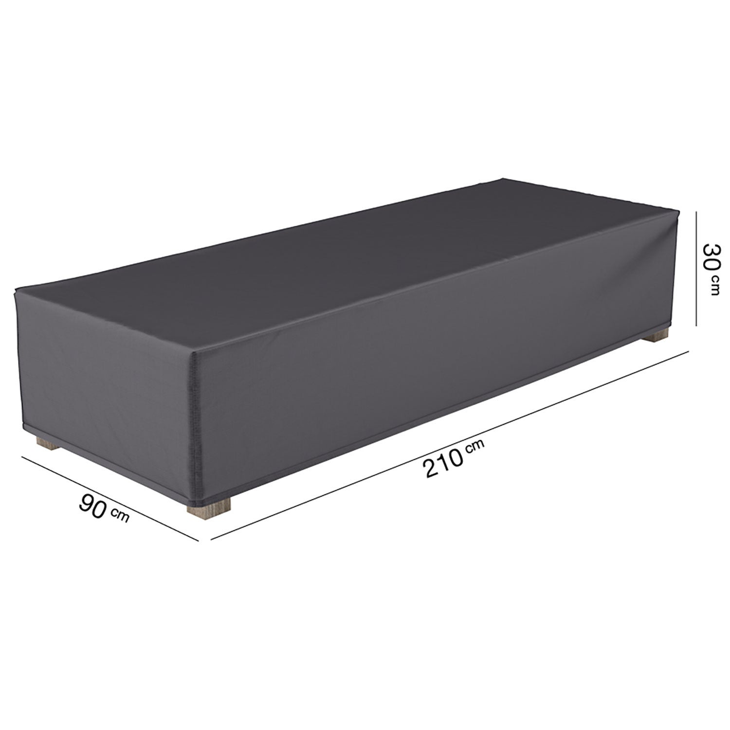 Platinum Aerocover, Möbelbezug Für Sonnenbank 90x210 Cm