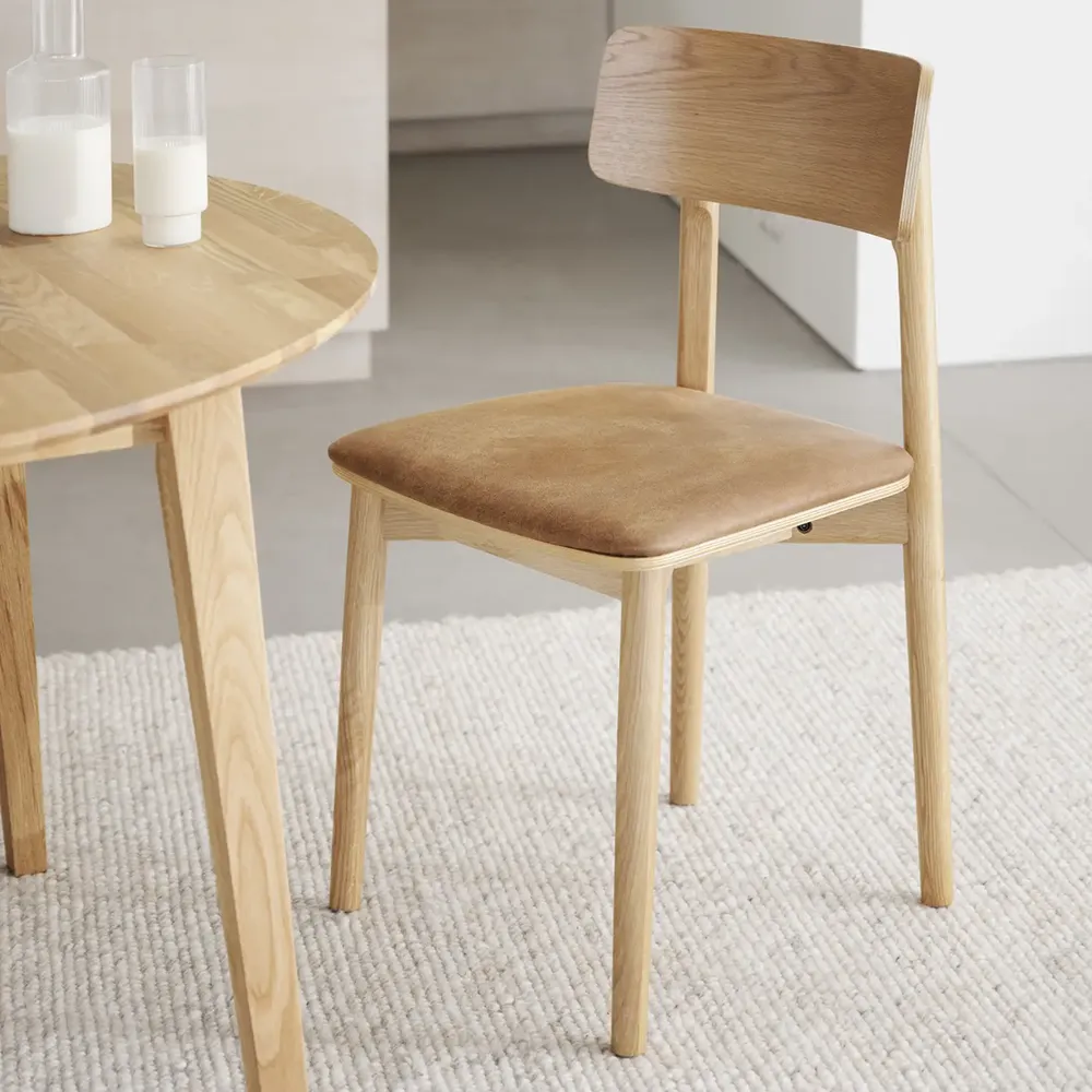 Wolcott Esszimmerstuhl Eiche/Braun