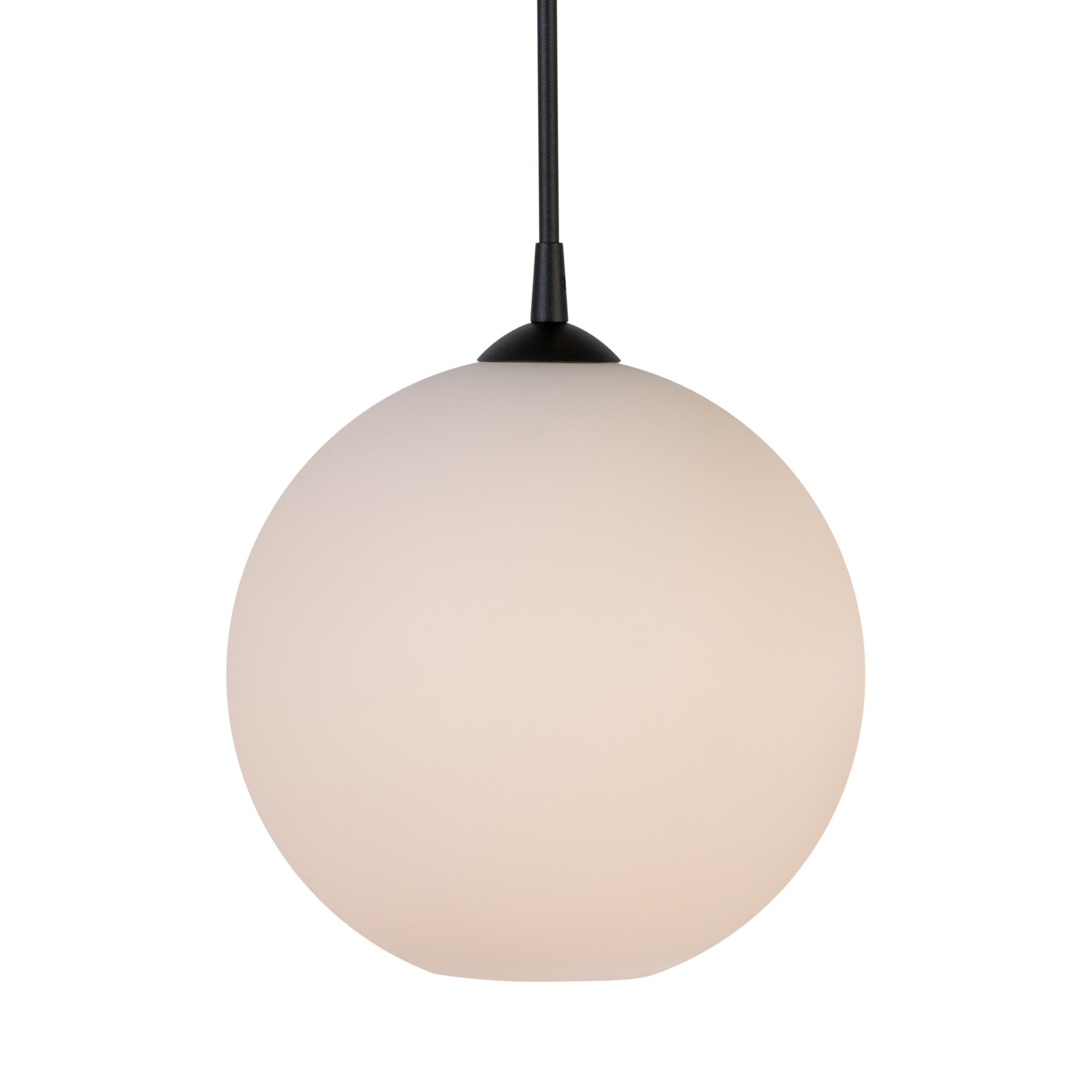 Capo Pendelleuchte D300 Schwarz Struktur/Palmenglas