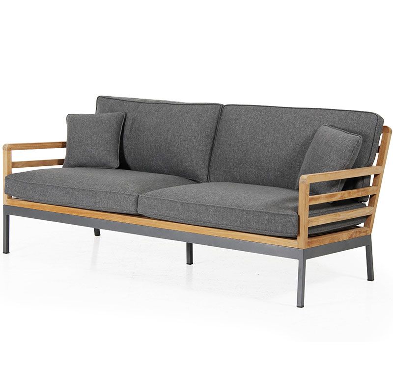 Zalongo 3-Sitzer Sofa Teakholz