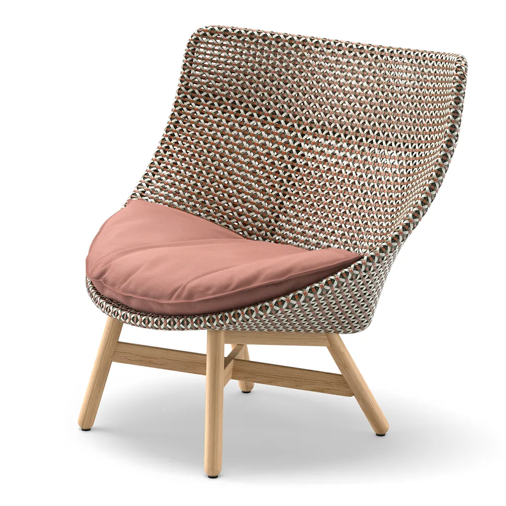 MBRACE Wingchair, w/Teakgestell AY5 teak 0205 pepper 0115